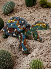 Mosiac Colorful Resin Tortoise Reptile Figurine picture