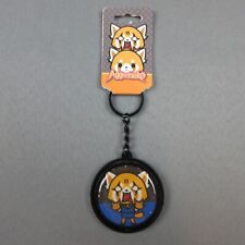 Sanrio Aggretsuko Spinning Metal Keychain Anime Yeti 2018 Bioworld New with Tags picture