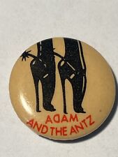 Extremely Rare Vtg ADAM AND THE ANTS Rock Band pinback picture