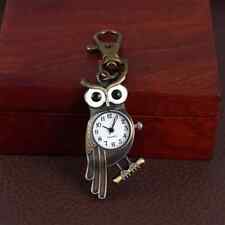 Classic Vintage Owl Pocket Watch Creative Bronze Keychain Novelty Watch Gift New picture