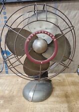 Vintage 1950’s Westinghouse Fan 3 Speed Red Circle Face Works Will need new cord picture