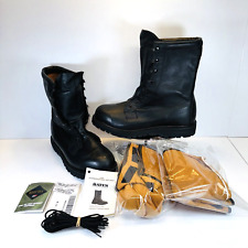 Bates Military Mens Black Leather Gore-Tex Combat Boots w/Liners Size 10.5 - New picture