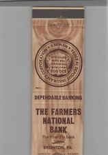 Matchbook Cover The Farmers National Bank Emlenton, PA picture