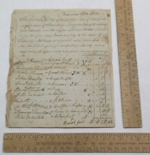 1801 dated - SALE BILL of the estate of WIDOW JANE SIMPSON - listing #2800 picture