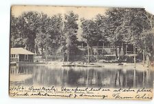 Old Vintage 1906 Postcard of Lake Nipmuc Park Mendon MA picture