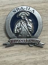 Vintage NRA-ILA FrontLines Solid Pewter Lapel Pin picture