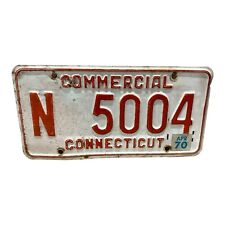Connecticut 1972 COMMERCIAL VEHICLE License Plate # N-5004 picture
