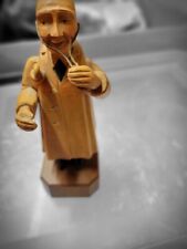 Vintage ANRI Wood Carved Doctor Pharmacist Medical Figurine Sculpture picture
