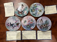 VTG 'On Gossamer Wings' Issue 1-5 Butterfly Plates by Lena Liu Set of 5 1988-89 picture