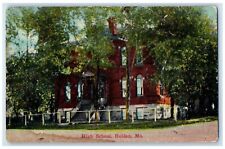 c1910 High School Exterior Building Holden Missouri MO Vintage Antique Postcard picture