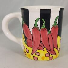 “Hot And Spicy” by Cardinal Inc. Hand Painted Large Coffee Cocoa Mug 16 oz picture