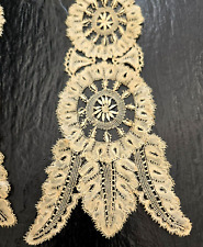 ANTIQUE,19th Century, THE MOST DELICATE AND BEAUTIFUL ANTIQUE LACE,LAPPET,#5 picture