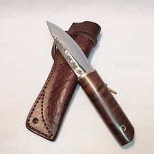 yakut knife, Hand Forged 5 inches Righty Convex Edge Carbon Steel Blade knife picture