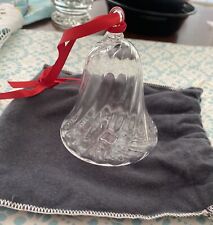 Steuben Glass Christmas bell Crystal Ornament - Includes Original Felt Pouch picture