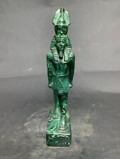 Ancient Egyptian Antiquities Statue Of King Ramses Il Made Malachite Stone Bc picture