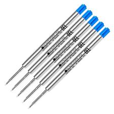 5 Monteverde Parker Style Ballpoint Pen Refills, Needle Point, Gel Ink, Blue picture