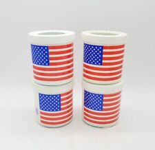 4pc Vintage THE FRIDGE  American Flag Freezable Drink Can Cooler Koozie USA picture