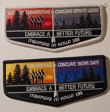 2022 Cornerstone Conclave Work Days And Service Lodge Flaps Issued By Itibapishe picture