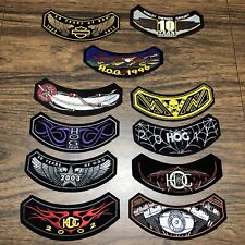 Mixed Lot 11 Vintage 90's 2000s HOG Biker Harley Davidson Motorcycle Patches picture