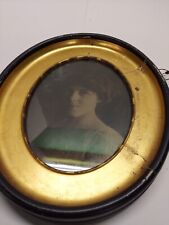 Antique Vintage Early 1900's Photo Woman W/Frame Portrait Ghost Haunted?  picture
