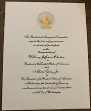 Bill  Clinton original 1993 inaugural  invitation picture