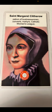 Saint Margaret Clitherow 3rd Class Relic Card picture