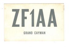 Ham Radio Vintage QSL Card     ZF1AA 1971 GRAND CAYMAN picture
