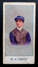 1917 Sniders & Abrahams Cigarette Card Australian Jockeys W H Smith Horse Racing picture