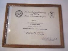 1979 AIR FORCE INSTITUTE OF TECHNOLOGY GOVERNMENT LAW COURSE - FRAMED 12