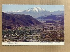 Postcard Glenwood Springs CO Colorado Aerial View Mount Sopris Vintage PC picture