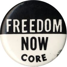 1960s Congress on Racial Equality FREEDOM NOW Civil Rights Movement Button picture