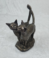 Paul Jenkins Frith cats twos company Kitten Cat Sculpture S060 picture