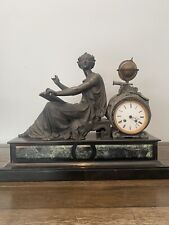 Antique Large 19th Century Marble Figural Clock picture