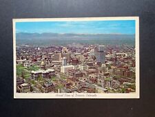 Denver Colorado CO Postcard Aerial View Civic Center Posted 1962 picture