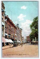 Wilkes Barre Pennsylvania Postcard Square South Side Horse Carriage 1910 Vintage picture