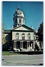 c1950's Madison County Court House Building Young Biking Winterset Iowa Postcard picture