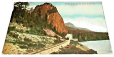 1913 SP&S SPOKANE PORTLAND AND SEATTLE PASSENGER TRAIN COLUMBIA RIVER POST CARD picture
