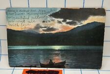 ATQ Ephemera Postcard posted 1907 Foreign NORWAY lake view 1c Franklin RARE  picture