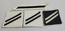4 US Navy Patches With Stripes Sew-On Lot of 4 picture
