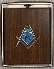 Mason Masonic Freemasons Trophy Wooden Plaque 5-1/2” x 4-1/2