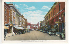 Clairmont NH New Hampshire -  Pleasant Street - Classic Cars - Postcard  c1930 picture