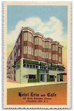 c1940's Hotel Erin & Cafe Arkansas Avenue Atlantic City New Jersey NJ Postcard picture