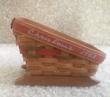 Miniature Basket Sleigh Christmas 1993 like Longaberger   picture