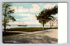 Newport RI-Rhode Island, Harbor From Greene, Antique, Vintage c1910 Postcard picture