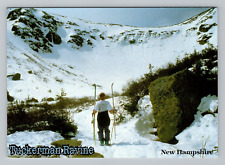 Postcard 4x6 Tuckerman Ravine New Hampshire Spring Skiing Snow Recreation NH picture