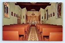 Postcard CA Santa Ysabel Indian Mission Interior Altar Photo Vtg F10 picture