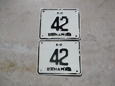 Bahamas  S-D  license plate   pair #  42 picture