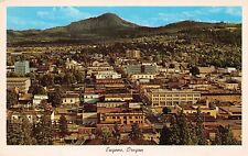 Eugene OR Oregon Downtown Main Street 1950s Aerial View Vtg Postcard A4 picture