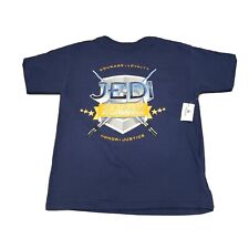 Disney Parks Youth Jedi Training Academy Short Sleeve T Shirt in Blue NWT picture