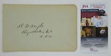 Horatio Wright Signed 4.75x7.5 Cut Paper Union Army General Civil War JSA COA picture